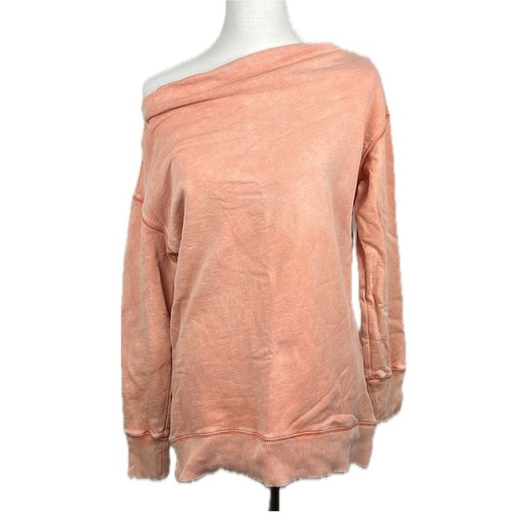 Pilcro By Anthropologie Coral Donna Tunic Pullover Sweatshirt Slouchy Easy Sz S - Picture 2 of 13